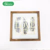 Fashionable Wooden Home Feather White Simple Plaque