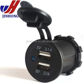 Dc 12 24v Marine Panel Mount Dual Ports 4.2a Usb Outlet Dc 12 24v Marine Panel Mount Dual Ports 4.2a Usb Outlet