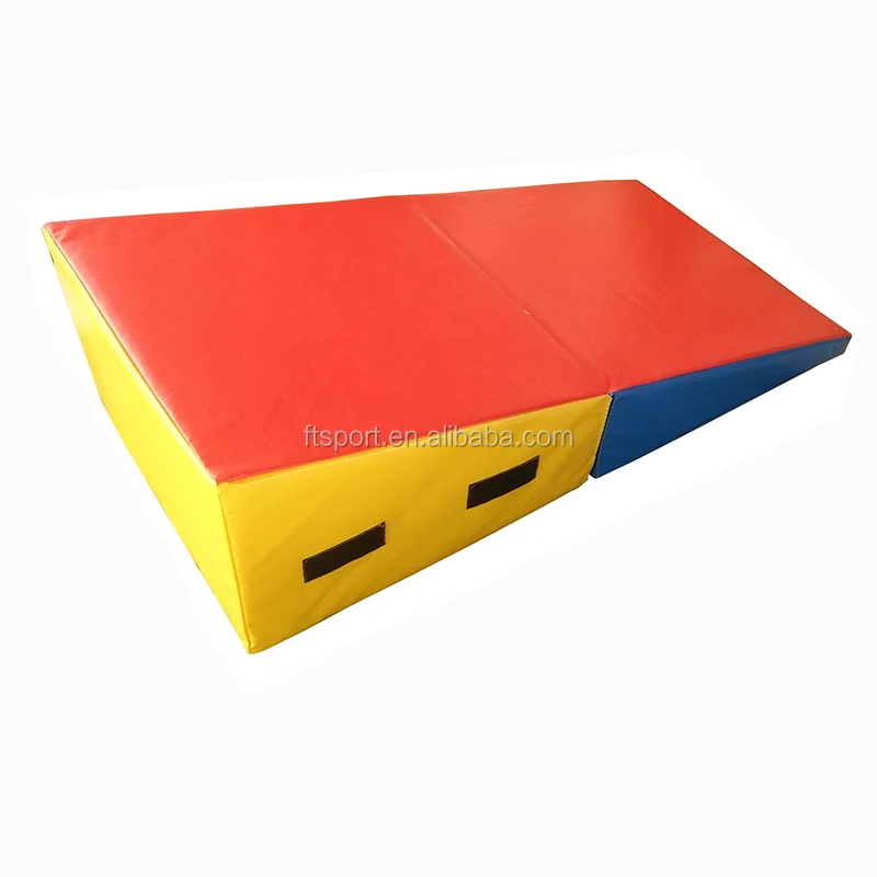 Folding Gymnastics Incline Mat Large Cheese Wedge Ramp Skill Shape