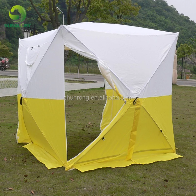 Outdoor Triangle Pop Up Work Tent Waterproof Onepiece Trench Tent