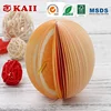 KAII Orange Shape Sticky Notes,Paper Sticky Note Cube, Low Price Supplier In Shenzhen