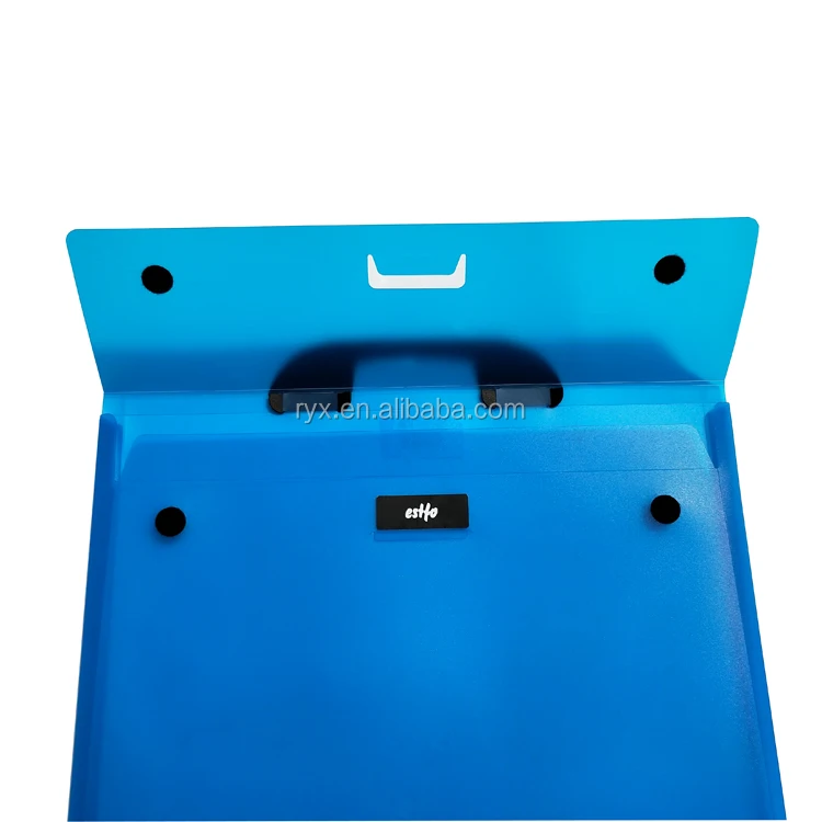 Pp Portable File Bag Plastic Document Box With Handle/clear Briefcase