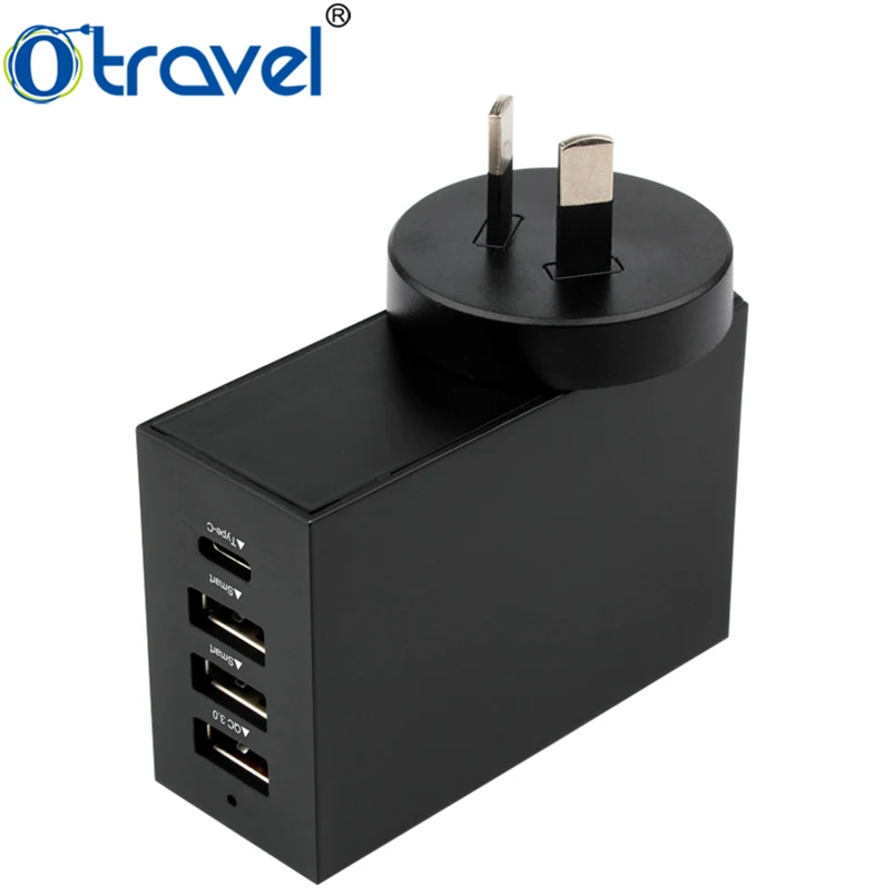 2018 New Item Portable 4 Port Usbc Phone Charger Intertek Multi Micro