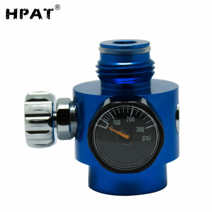0150psi Paintball Tank Cylinder Adjustable Air Pressure Regulator Blue