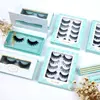 Glitter square eyelash packaging box double layer row of eyelashes