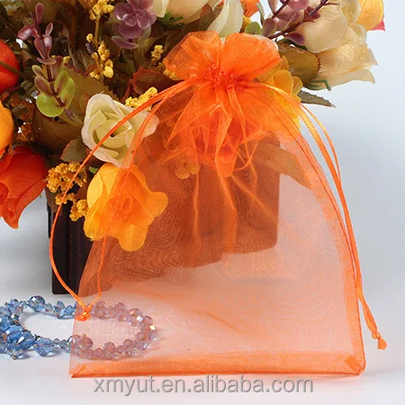 Cheap Personalized Organza Gift Bags/pouch or Customized Drawstring Recyclable Screen Printing,hot Stamping More Than 22 Colors