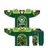 custom design green color team practice field ice hockey jersey wear