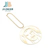 Brass etching Customized Promotional UAE logos 2 inches round shape Bookmark