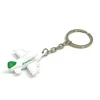 wholesale High quality custom metal mini airplane keychain Aircraft shape key ring