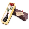 Valentine's Day Women's Gift 24K Gold Rose Flower Decoration Real Rose Long Stem Love Foreve Flowers For gift