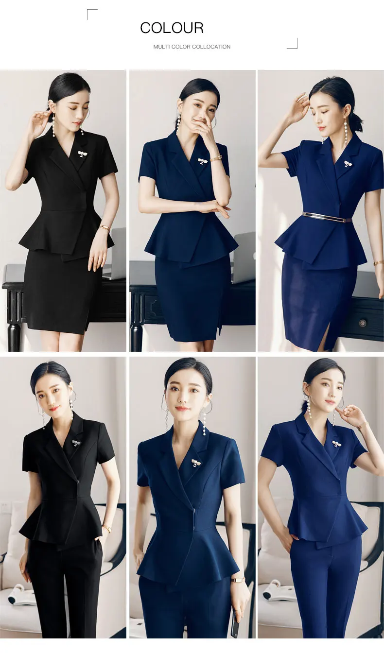 Nice forever Office Women Zipper Plus Size fashion Patchwork V neck vestidos Wear to Work Formal 