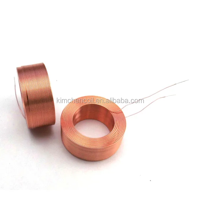 Magnetic air core self bonded coil hollow copper coil without bobbin