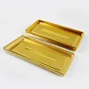 PS Plastic Type and Dishes&Plates Dinnerware Type Plastic disposable round plate gold rim