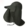 Outdoor sun block cap quick-dry fishing cap all-around sun hat uv protection hiking hat