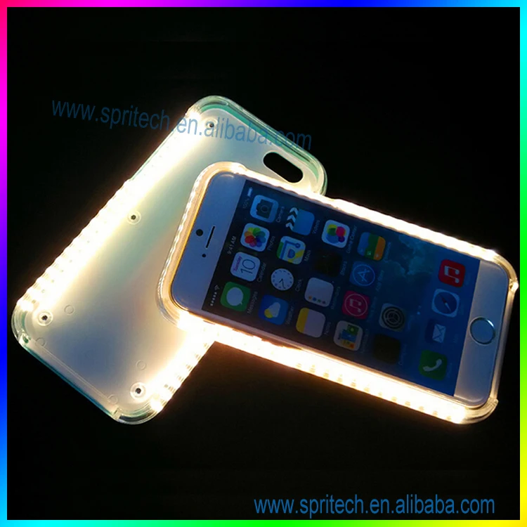 2016 selfie phone case led light up phone case for iPhone 6 6S 6 Plus 5 5S Samsung S7 S5 S6 edge