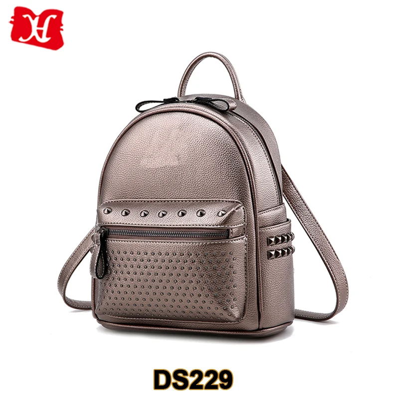 Custom Korean Style Leather Bookbags Mini Smart Backpack School Bag Product On