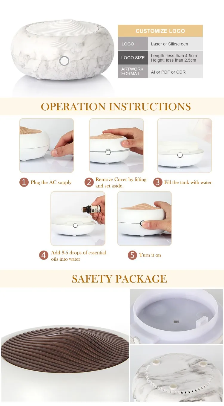 Hot Sale Room Yoga Studio Scent Aroma Humidity Diffuser Tabletop Scent