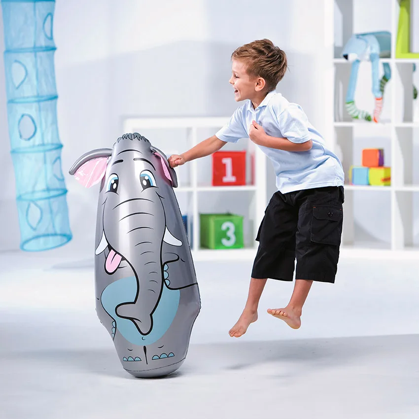 Bestway 52152 Kids Bop Bags 91cm Inflatable Blow Up 3d Bop Punch Boxing