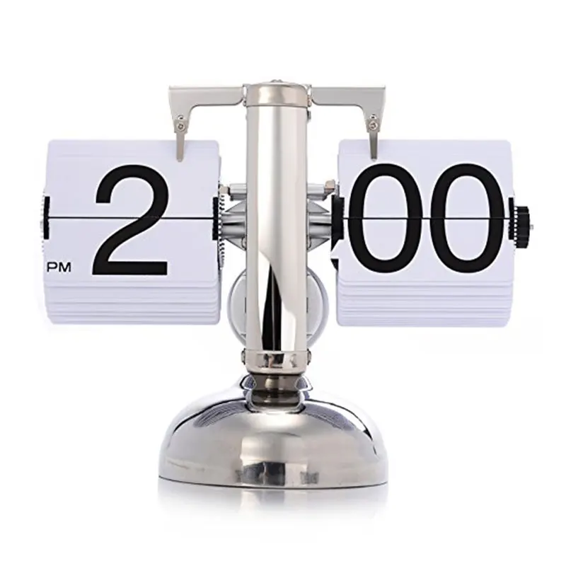 Uchome New Design Auto Flip Clock/retro Flip Down Calendar Clock