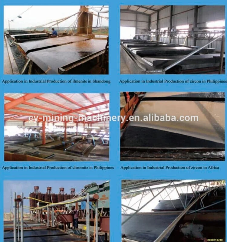 Alluvial mining gold shaking equipment / gold shaking table