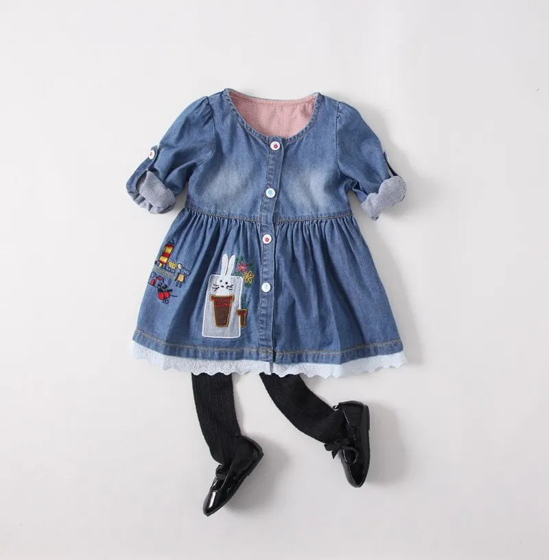 Bn014 2017 New Fashion Design Baby Jeans Frocks For Girls - Buy Bn014 2017 New Fashion Design 