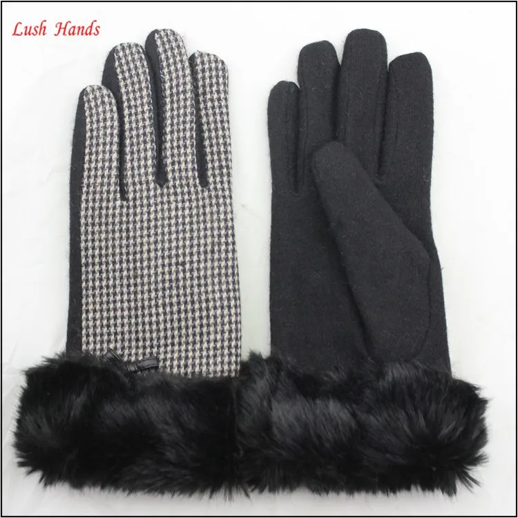 ladies wholesale woolen winter hand gloves