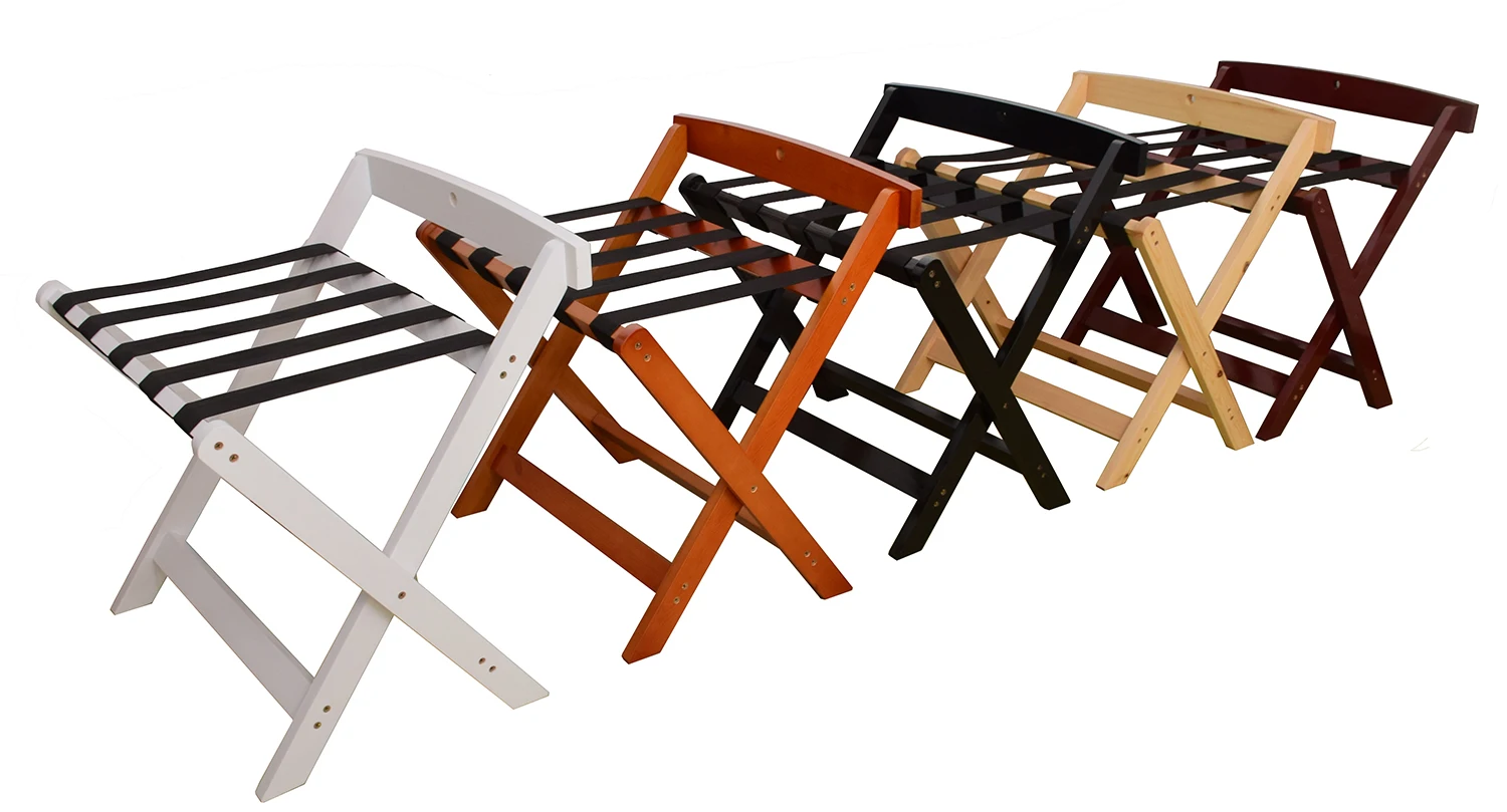 High Quality Wood Foldable Folding White Luggage Rack For Hotels Buy