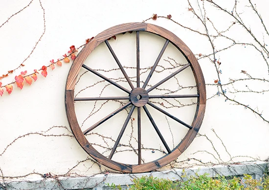 Rustic Wooden Wagon Wheels For Home Garden Decoration Buy Wooden