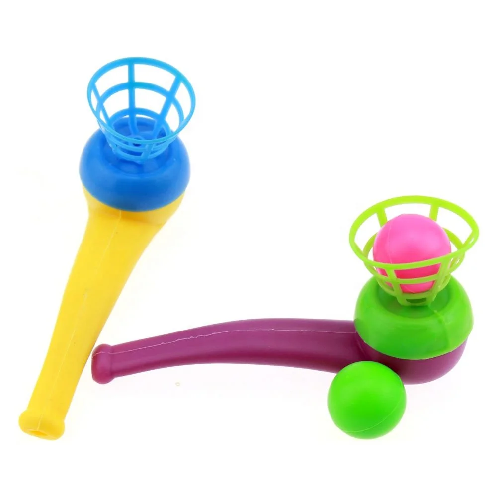 Best Selling 4 Color Plastic Blowing Pipe Toy With Ball For Children ...