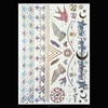 OEM Custom Waterproof Glaring Metallic Flash Golden/ Silver Temporary Tattoos