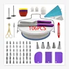 106 Pieces Amazon Hot Selling Cake Decorating Supplies Kit Fondant Cake Decorating Tools Set