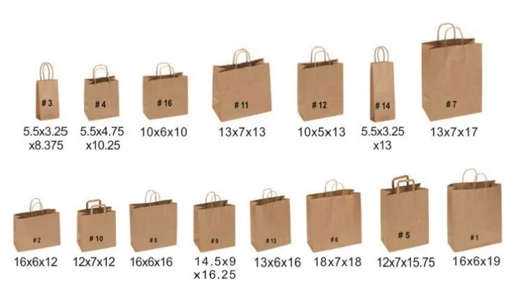Wholesale Custom Gift Paper Bags With Your Own Personal Logo Shopping