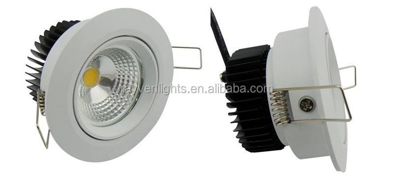 CE SAA approved 12w led downlight shell color white