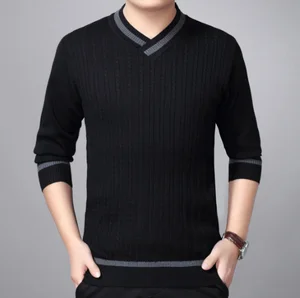 New style middle aged high end long sleeve fashion breathable Thin Work trips classic father clothes business polo Men T-shirt New style middle aged high end long sleeve fashion breathable Thin Work trips classic father clothes business polo Men T-shirt
