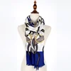 Royal style plain dyed winter custom printed wool scarves