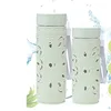 Double layer anti-scalding protection carved hollow space custom plastic cup