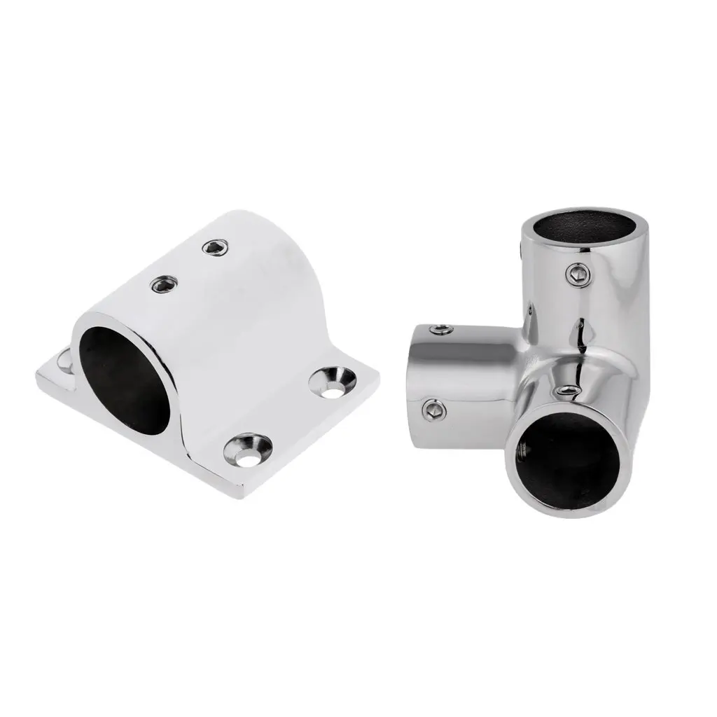 316 Stainless Steel Marine Boat Rail Fitting 3 Way Corner for 1