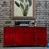 Wooden work Distressed Vintage Paint Storage Multi-functional Dining Room Sideboard