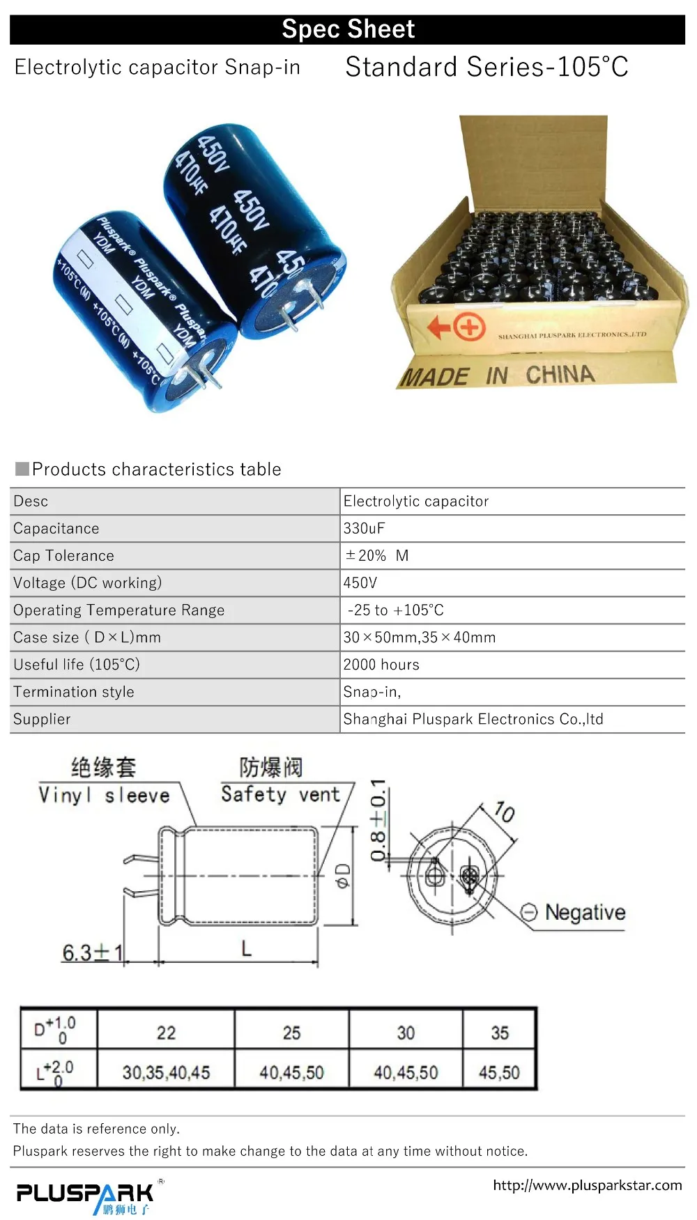 Electrolytic Capacitor 450v 330uf Cd294,Kondensator - Buy Capacitor ...