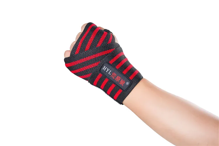 Hyl2633 Hot Sale Certificate Custom Sport Wrist Wraps For Powerlifting