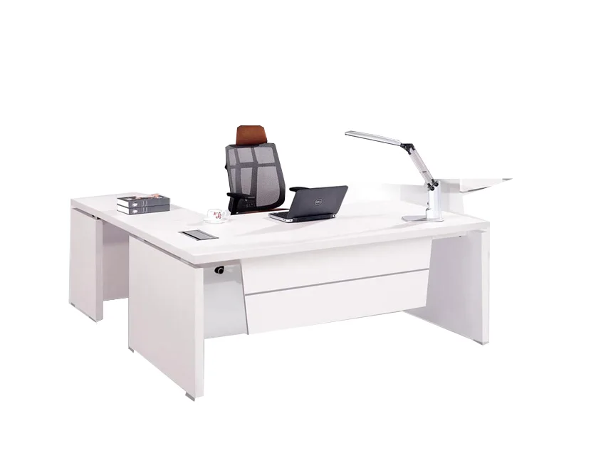 White Italian Style High Tech Director Table Wood Desk Curved Ceo Director Table Wood Desk Curved Ceo