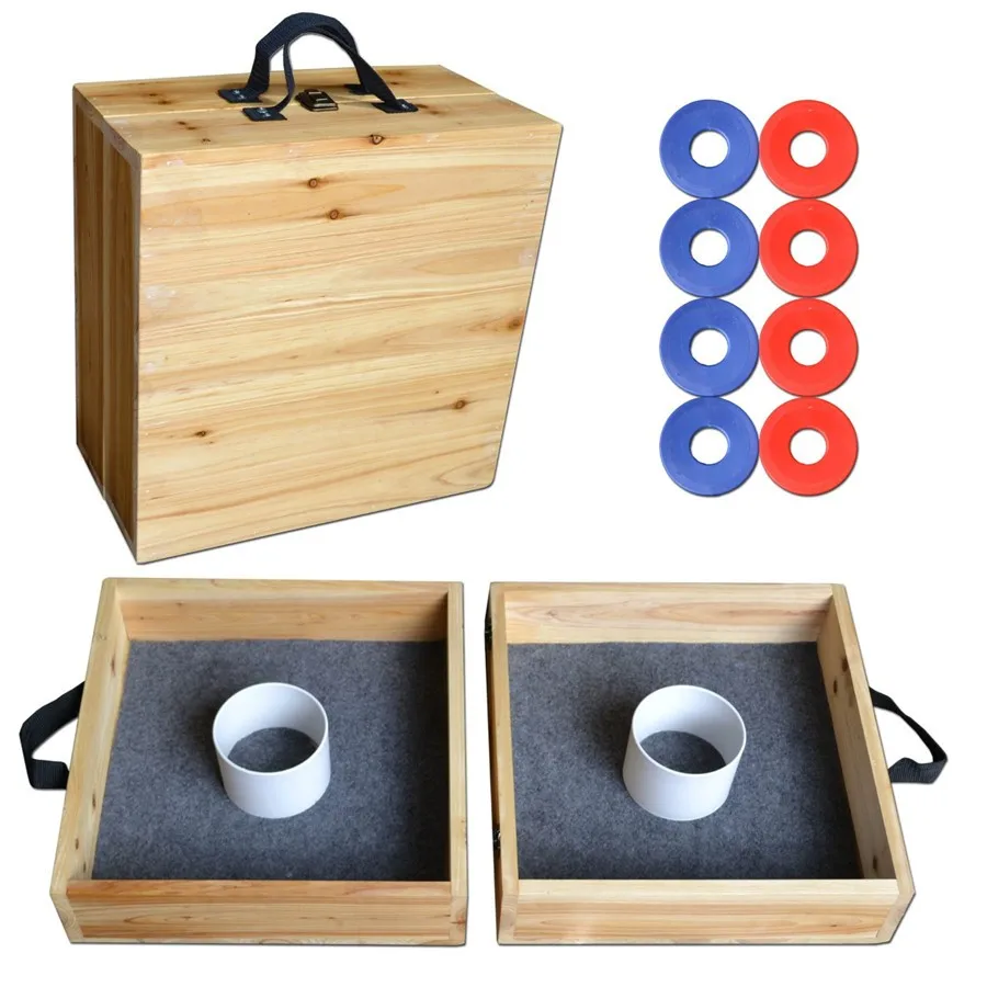 Warm Wood Washer Toss Game Backyarn Game Buy Washer Toss