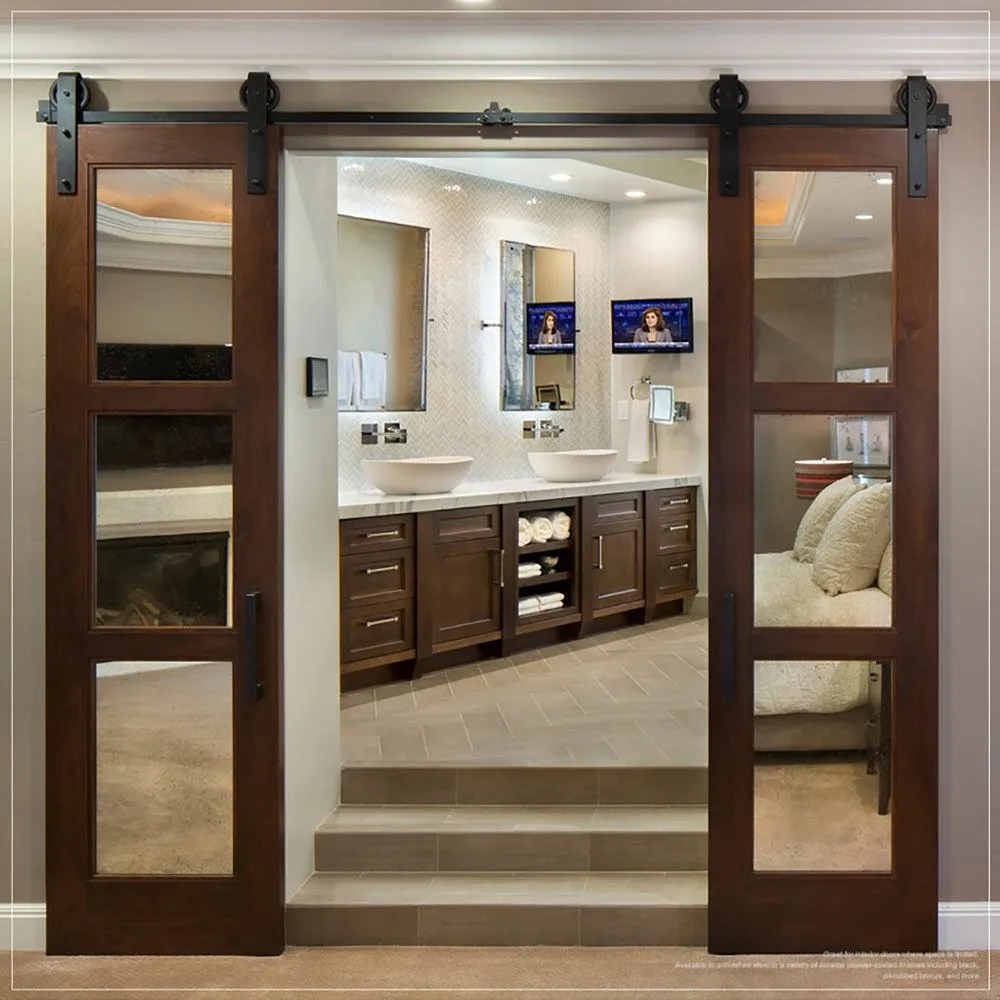 Rhetech Barn Door Modern Luxury Diamond Style Barn Door With Hardware