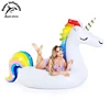 OEM EN71 PVC Custom Logo New Water Rainbow Giant Inflatable Unicorn Swimming Pool Float Manufacturer
