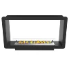 1500mm Two Sides Eco-flame Surrounded Frame Fireplace