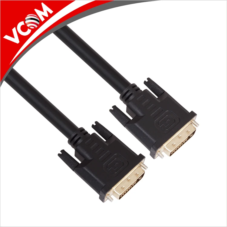 High Speed 9.9gbps 1.5m 1.8m 3m 5m Male To Male Dvi To Dvi Cable Gold