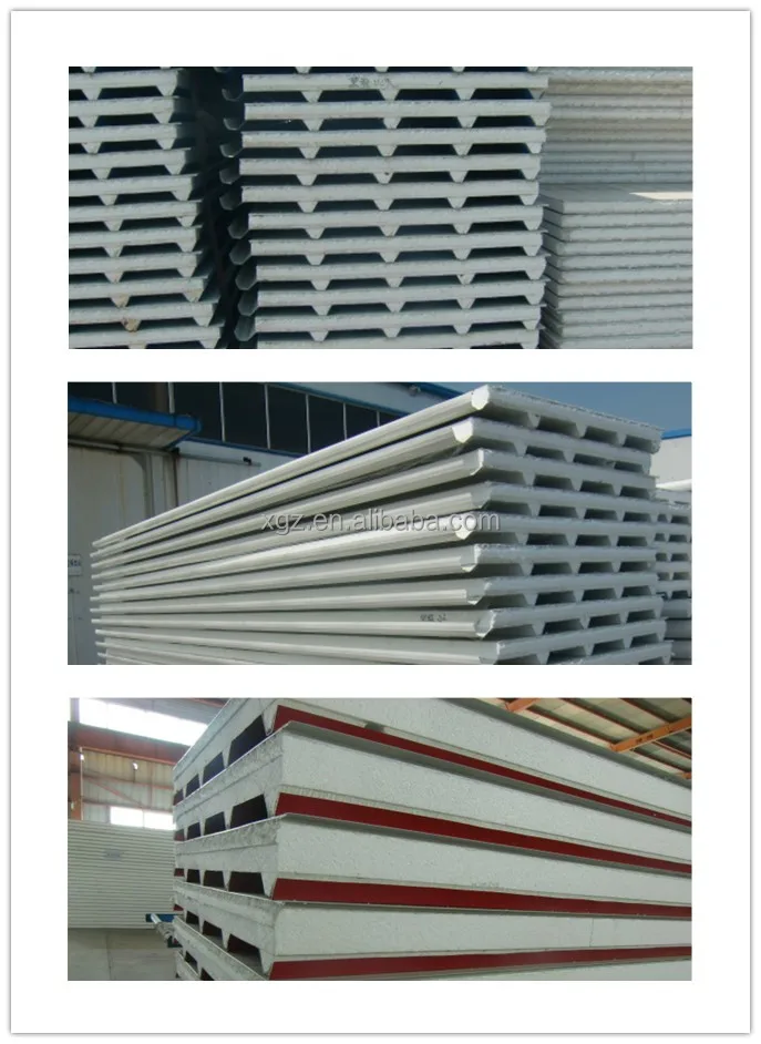 EPS sandwich panel/rockwool sandwich panel/Sheet for Roofing, Walls, Ceiling 860-1075mm-type pressure plate