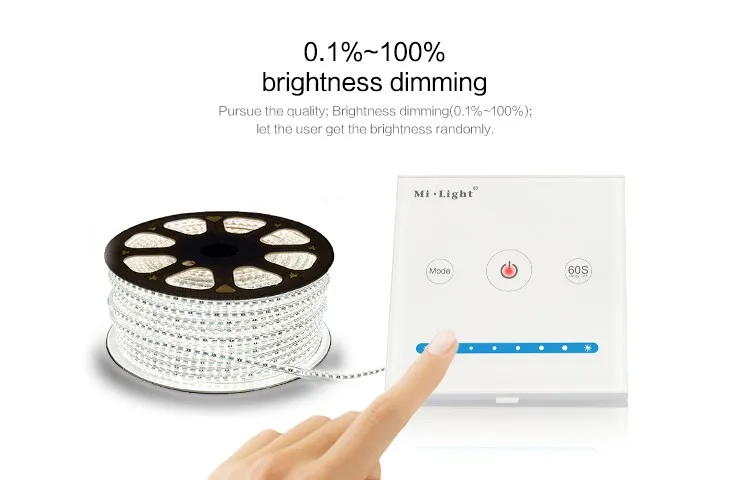 DC12-24V Milight P1 Led Controller Touch Switch Panel Adjust Brightness Led Dimmer Controller