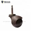 Casters square swivel stem for hardwood table