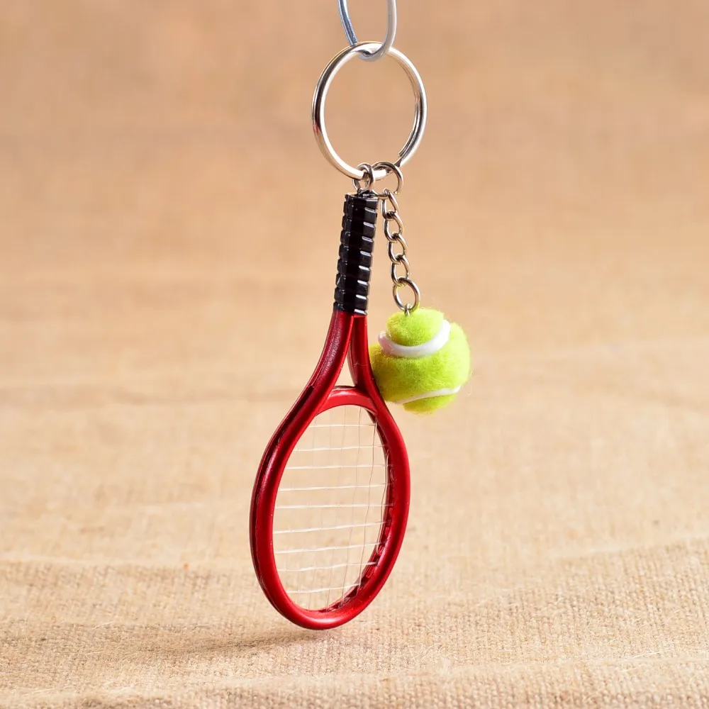 Tennis Ball Keychain,Tennis Racket And Ball Keychain,Tennis Racquet Key